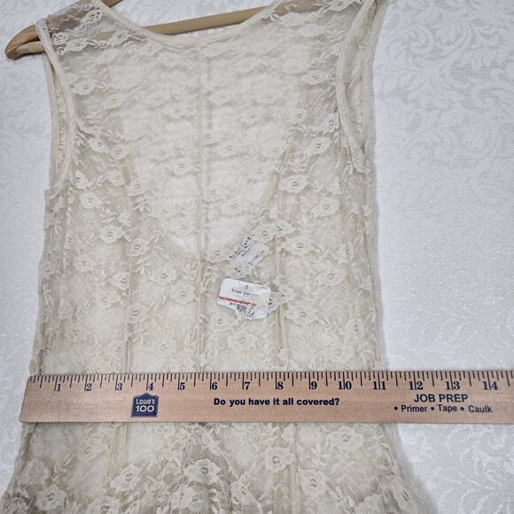 Intimately Free People French Courtship Sheer Lace Slip Dress XS Tea Fairy Boho - Picture 12 of 16